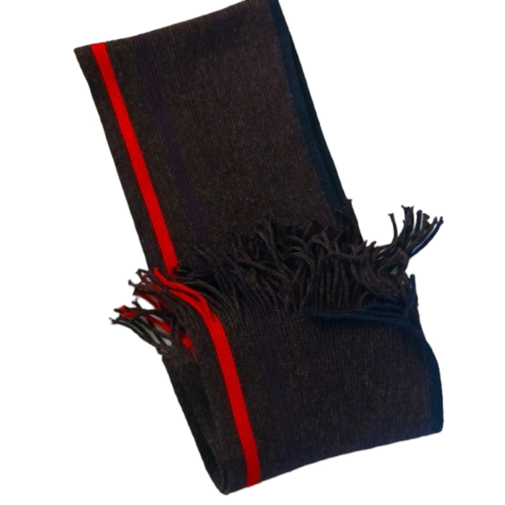 SWISS Men's Scarf, OneSize, Brown Multi.